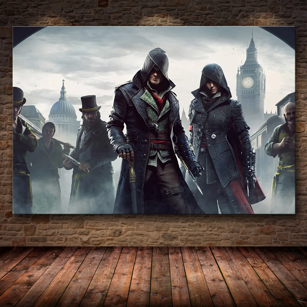 24 Без рамки игра Плакат Украшение живопись Assassin's Creed на HD холсте Картина на холсте художественный плакат стены искусства холст - Цвет: 24