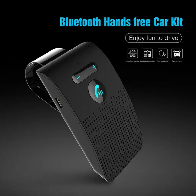Беспроводной автомобильный Bluetooth V5.0 комплект громкой связи беспроводной динамик