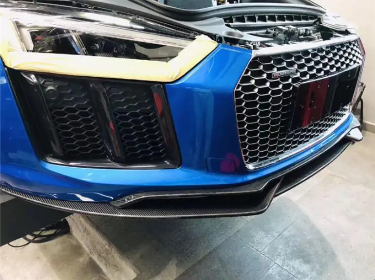 Углеродного волокна переднего бампера губы диффузор боковые юбки подходит для