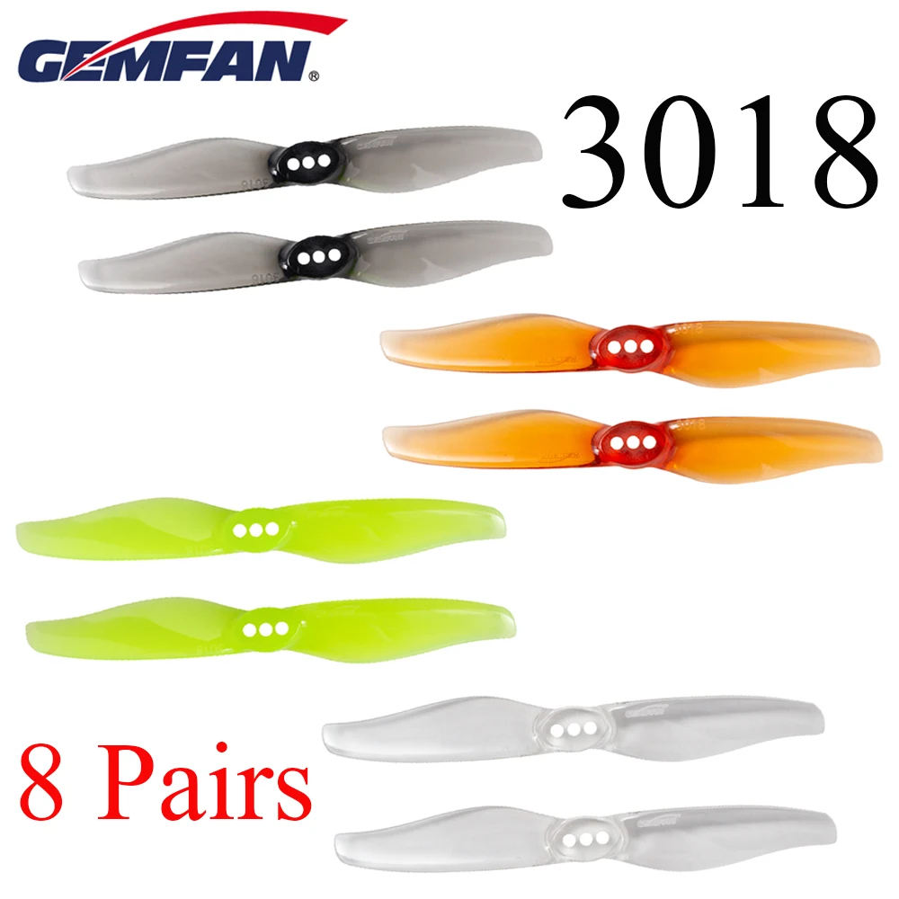 gemfan hurricane 3018 3x18 3 дюймовый 2 лопастной пр