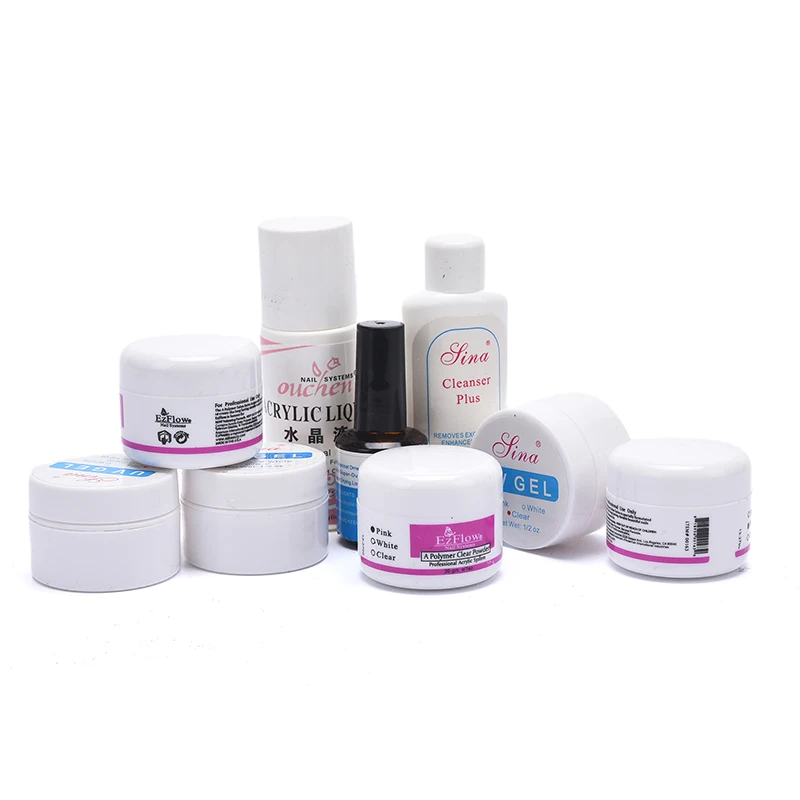 

Nail Manicure Set With Nail Phototherapy Lamp Nail Glitter Powder Nail Art Tool