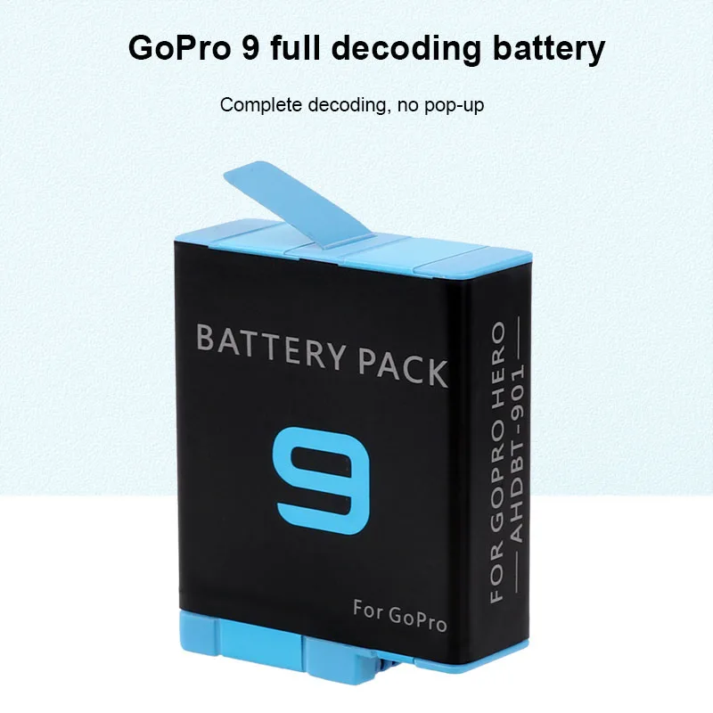 Зарядное устройство для go pro hero 9/для GoPro Hero 9 Black Li Ion AHDBT 901 Batteria аксессуары
