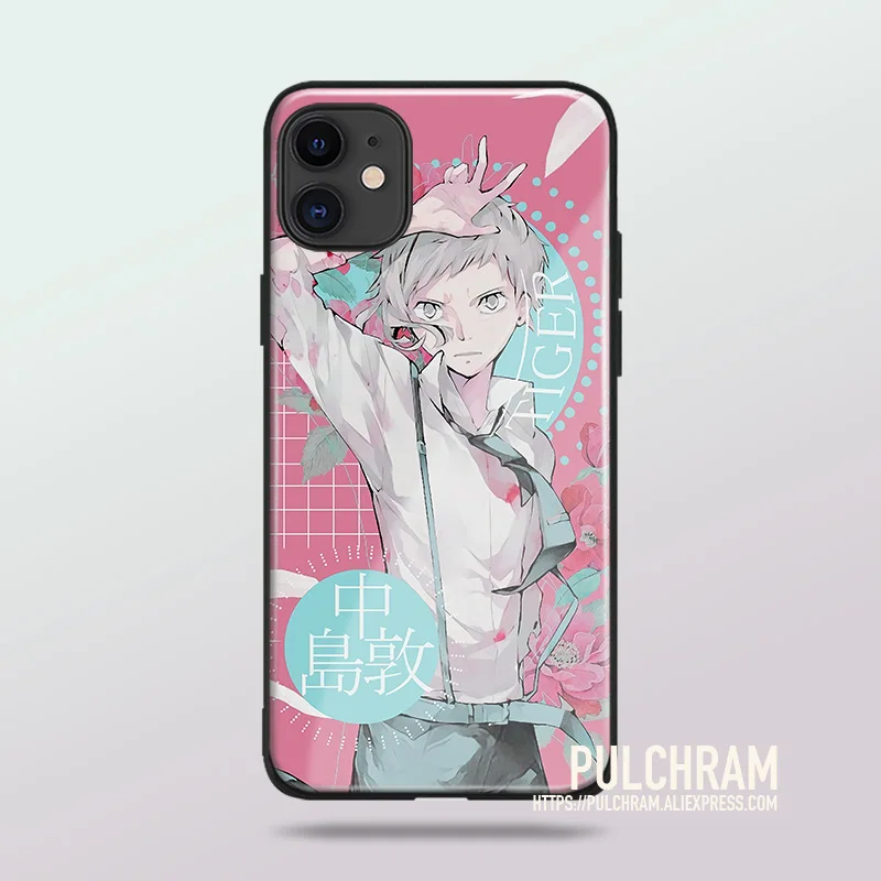 Atsushi Nakajima Anime Glass Soft Silicone Phone Case Cover Shell For IPhone SE 6s 7 8 Plus X XR XS 11 12 Mini Pro Max Sumsung | Мобильные
