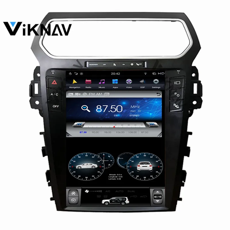 12 1 дюймовый мультимедийный плеер Android вертикальный экран для Ford Explorer 2011 2019