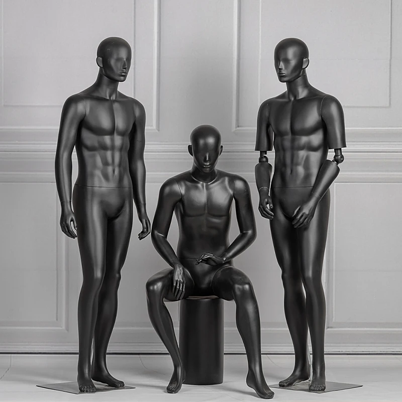 

Лучшая мужская модель, мужской манекен на все тело, подставка для демонстрации, манекен с черным окошком, модель костюма