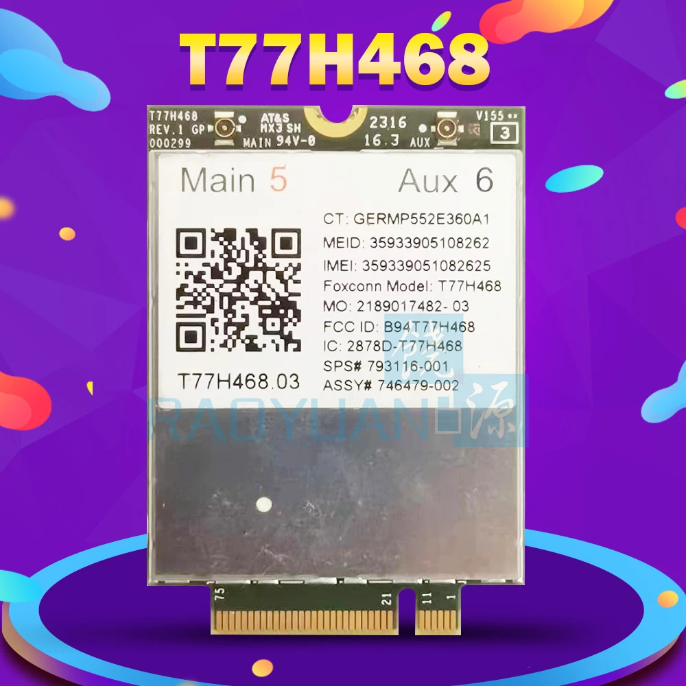LT4211 T77H468 GOBI5000 LTE/EV DO/к оператору сотовой связи HSPA + WWAN карты SPS:793116 001 - Цена: 667,97 руб.