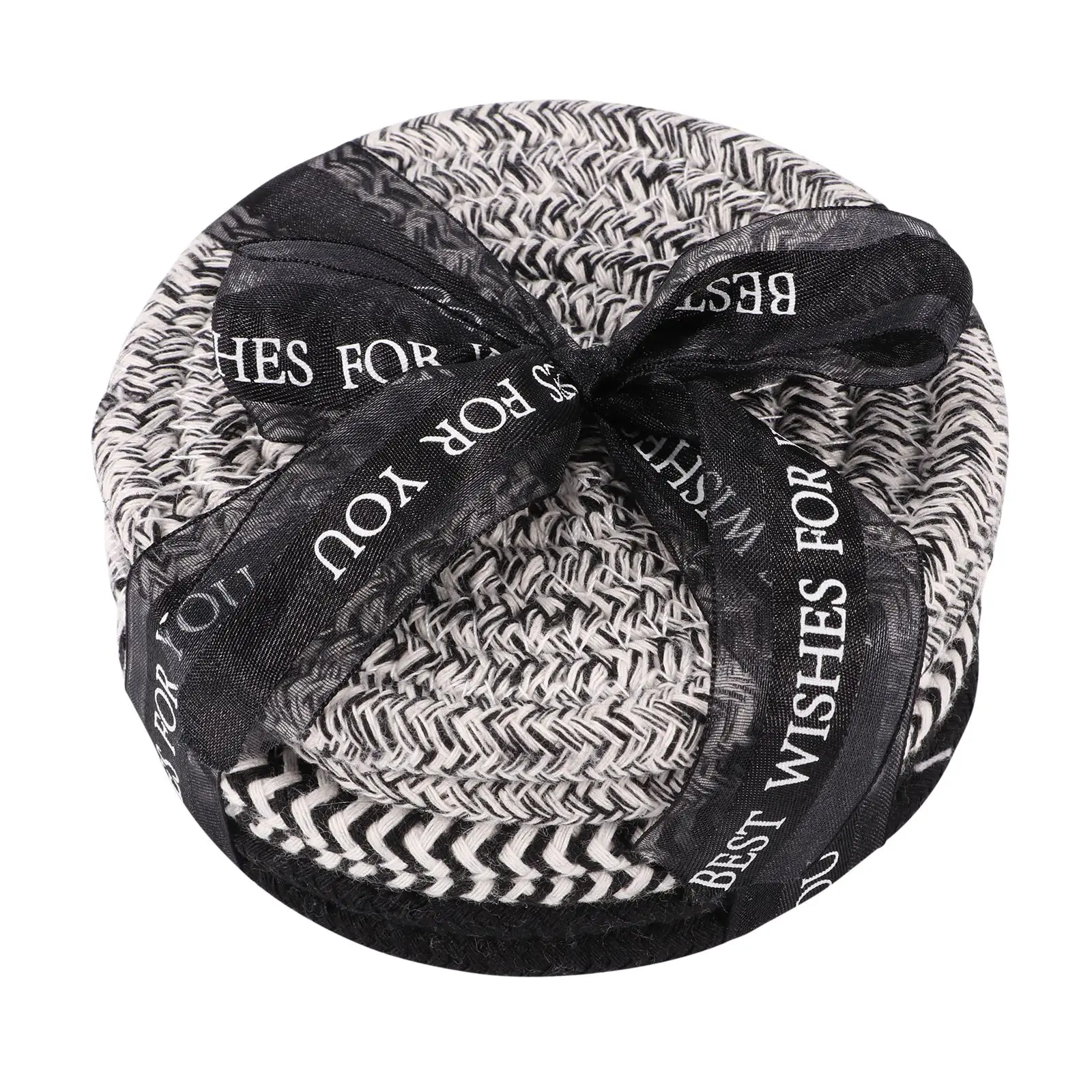 6 шт Хлопок Веревка чашка Pad деликатный прочный декоративный хлопок сплетенный