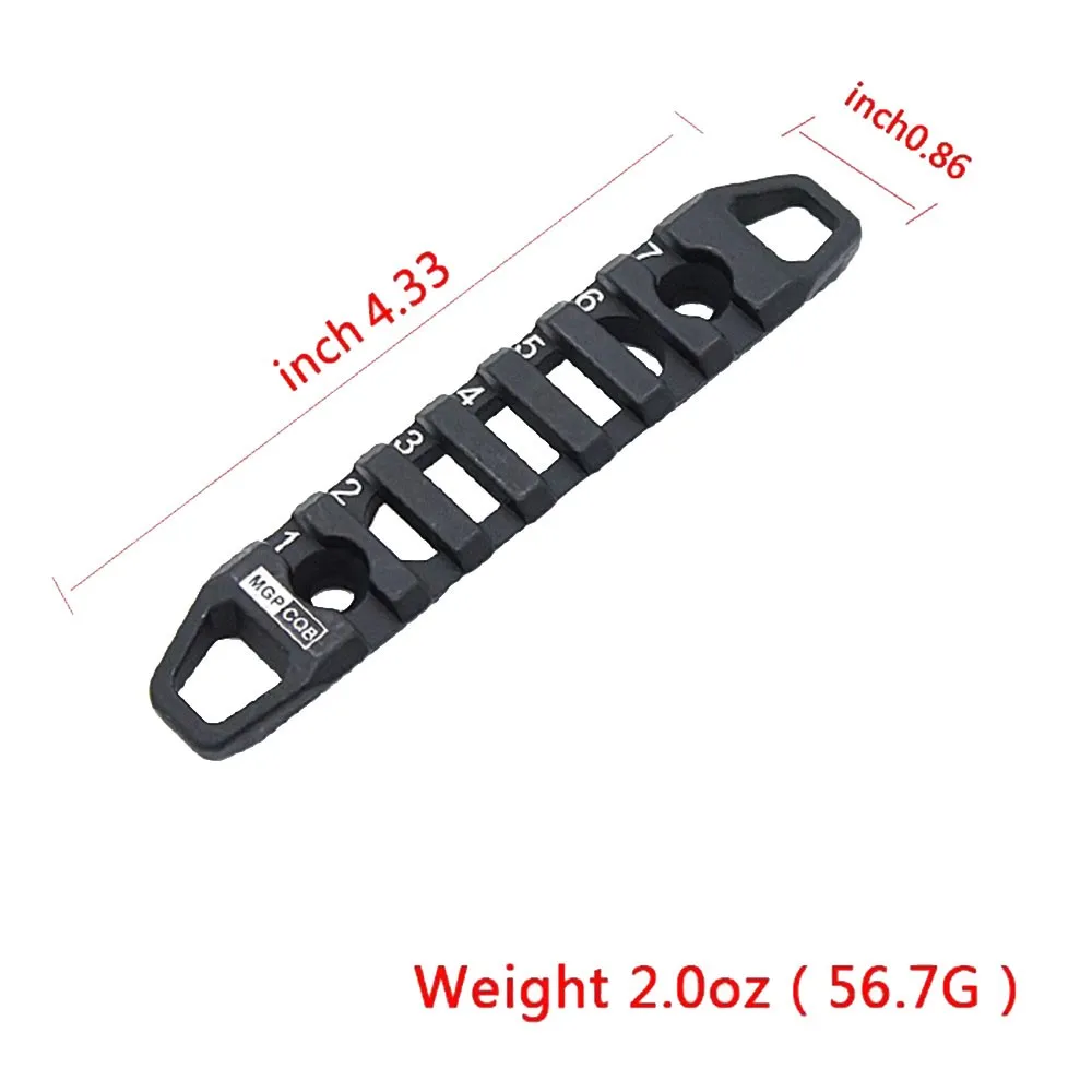 3-7-11-Slots M-LOK/Keymod Rail Base Segment Handguard Section Aluminum Picatinny Rails Rifle Scope Mount Hunting Gun Accessorie | Спорт и