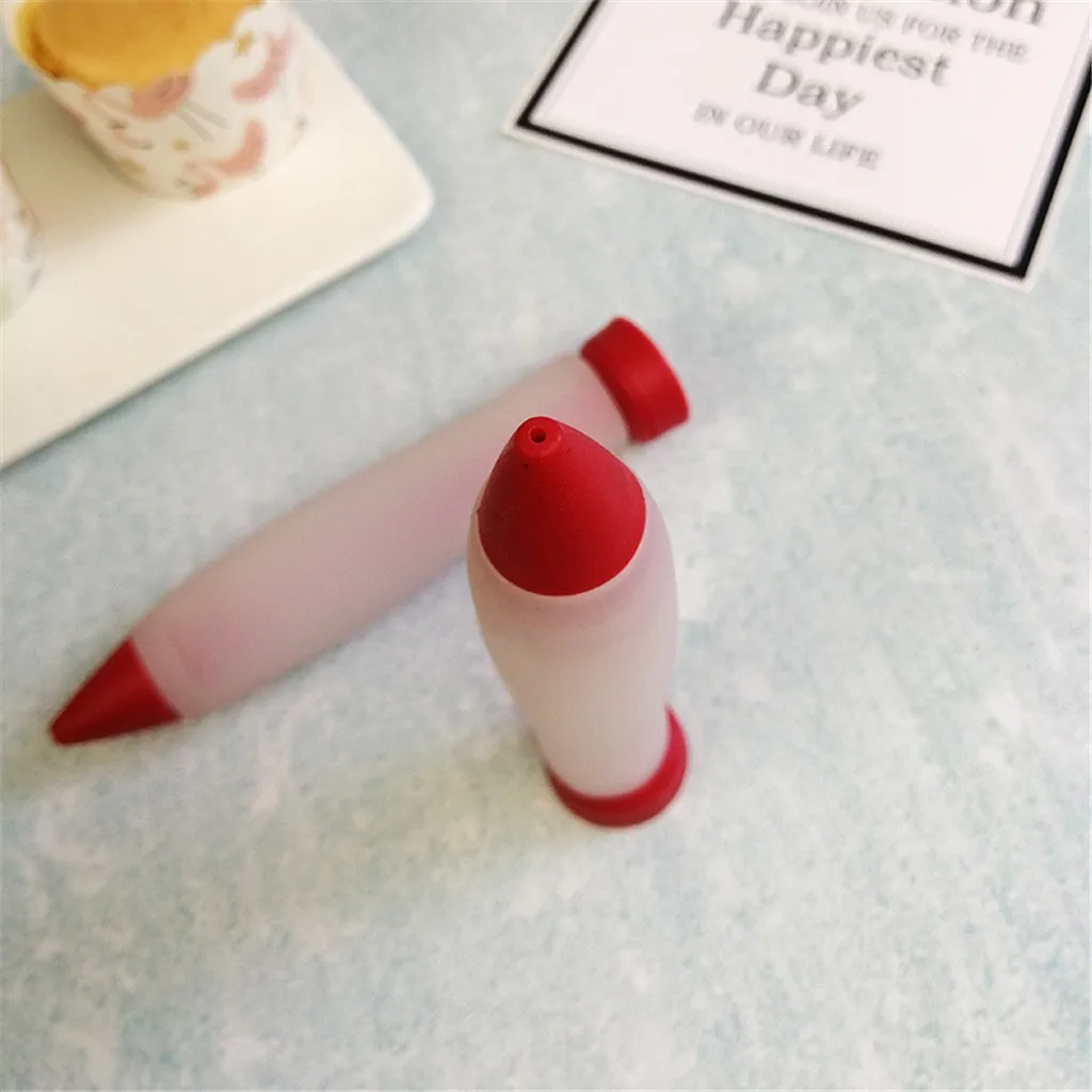 

Best Selling Silicone Fudge Cake Pen Pastry Frosting Writing Syringe Baking Decoration Essential Diy Tools