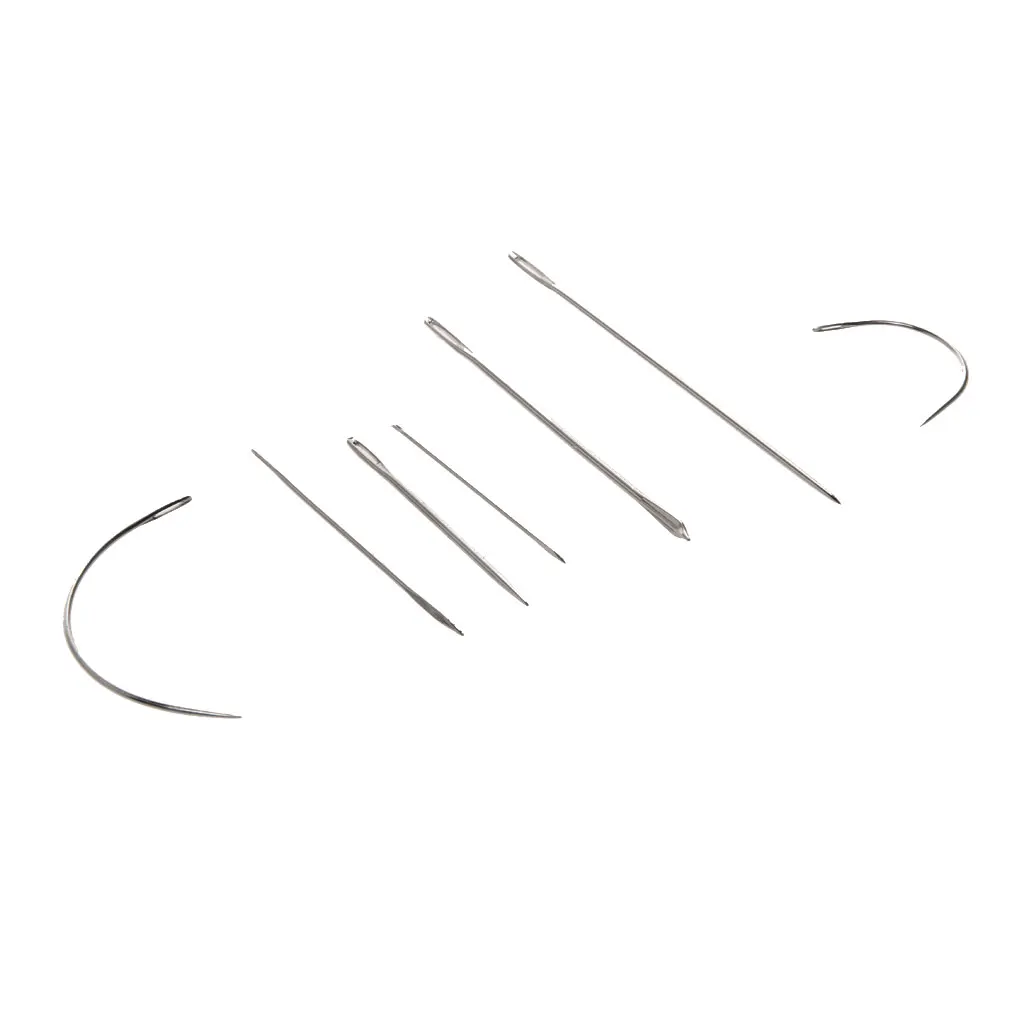 

7pcs Sewing Needles Repair Kit Upholstery Carpet Leather Curved Canvas A Set of 7 Hand Repair Sewing Needles Tools