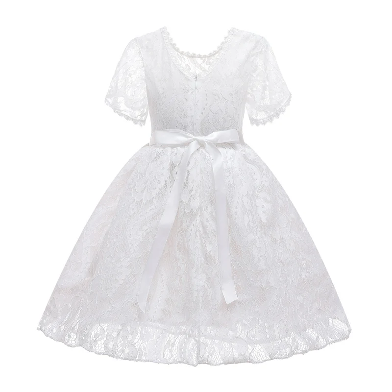 Кружевное платье для маленьких девочек Летняя одежда детей Vestidos Платье