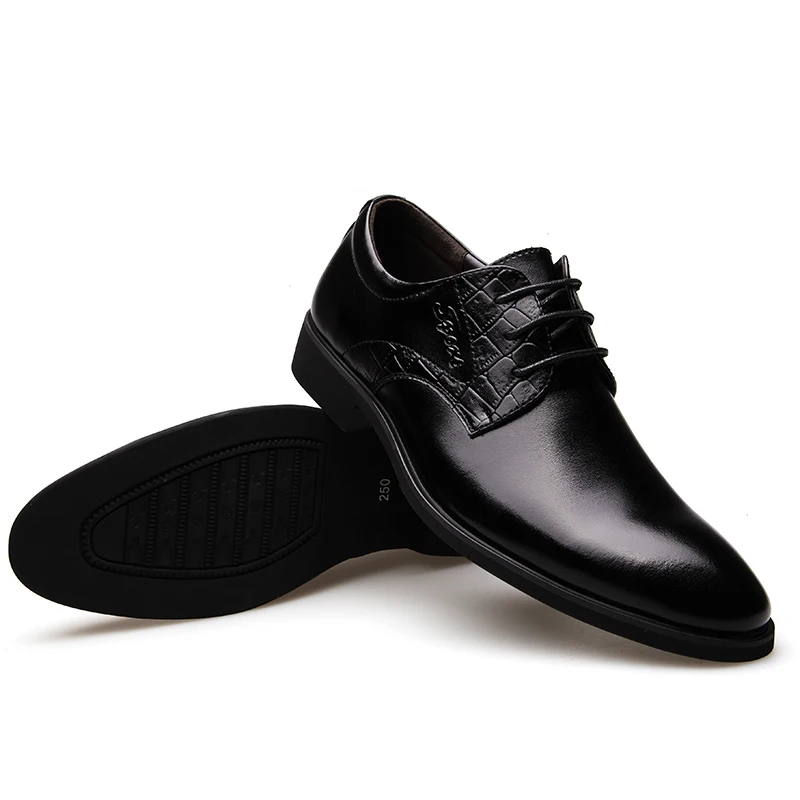 Мужские классические кожаные туфли Классическая деловая повседневная обувь для