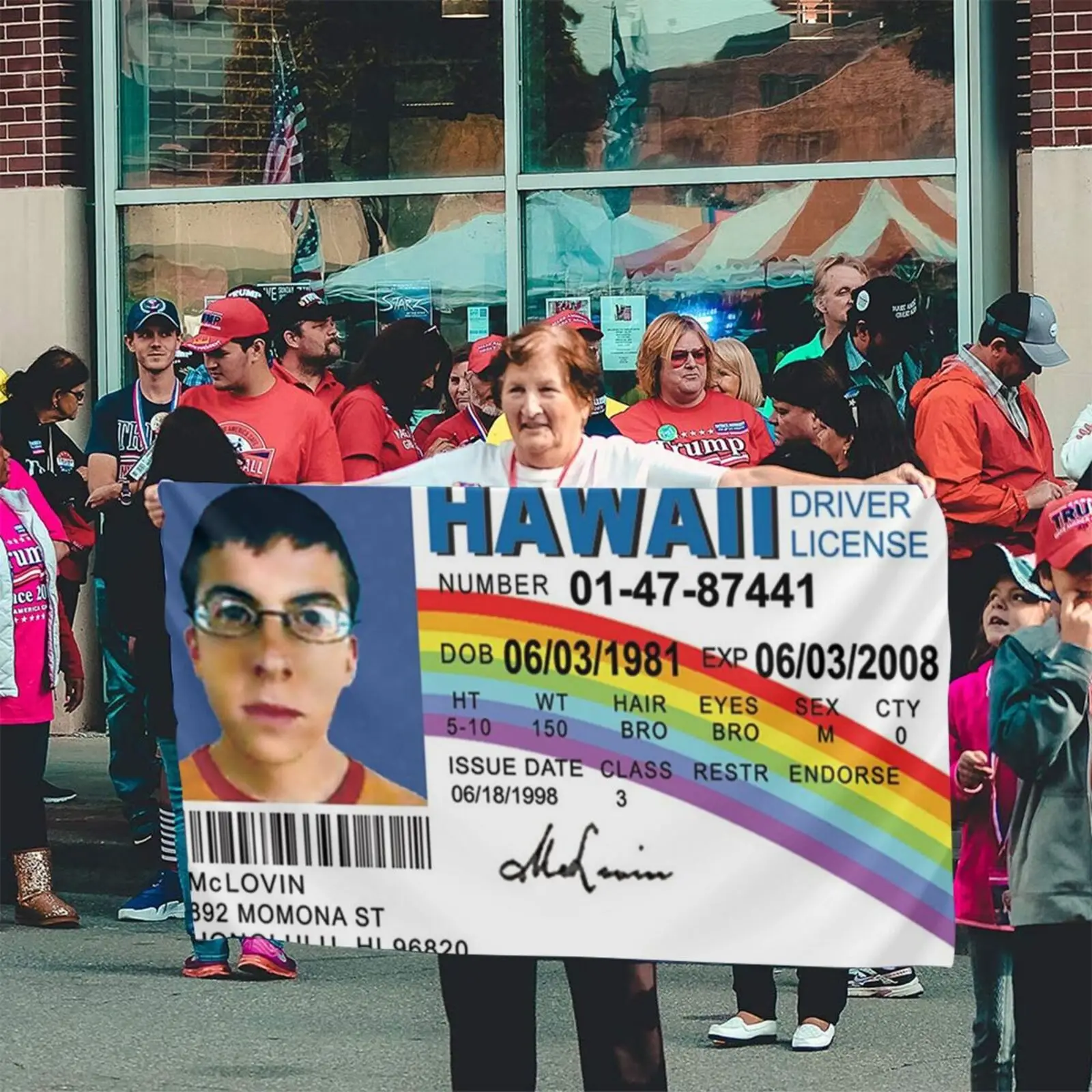 

90x150cm 3x5 ft McLovin Flag Customize any flag