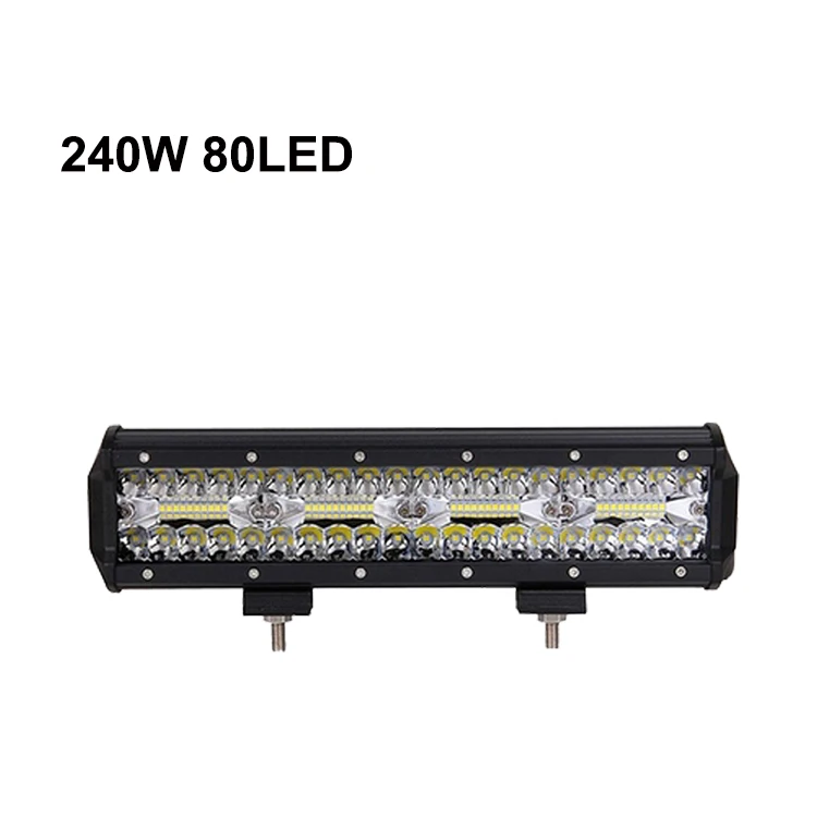 1PCS-240W-80LED Nlpearl светильник/рабочий светильник 4-32 дюймов светодиодный комбинированный светодиодный светильник для вождения для грузовиков внедорожный трактор 4x4 внедорожник ATV Лодка 12 В 24 В - Цвет: 1PCS-240W-80LED
