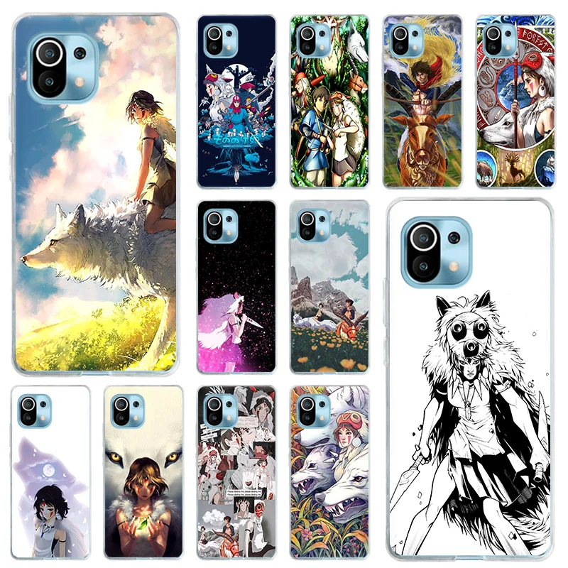 

Silicone Soft TPU Phone Case for Xiaomi Mi 11 10 Lite 10T 9 9SE CC9 Pro Note10 POCO X3 NFC X2 F3 M3 F1 Princess Mononoke Cover