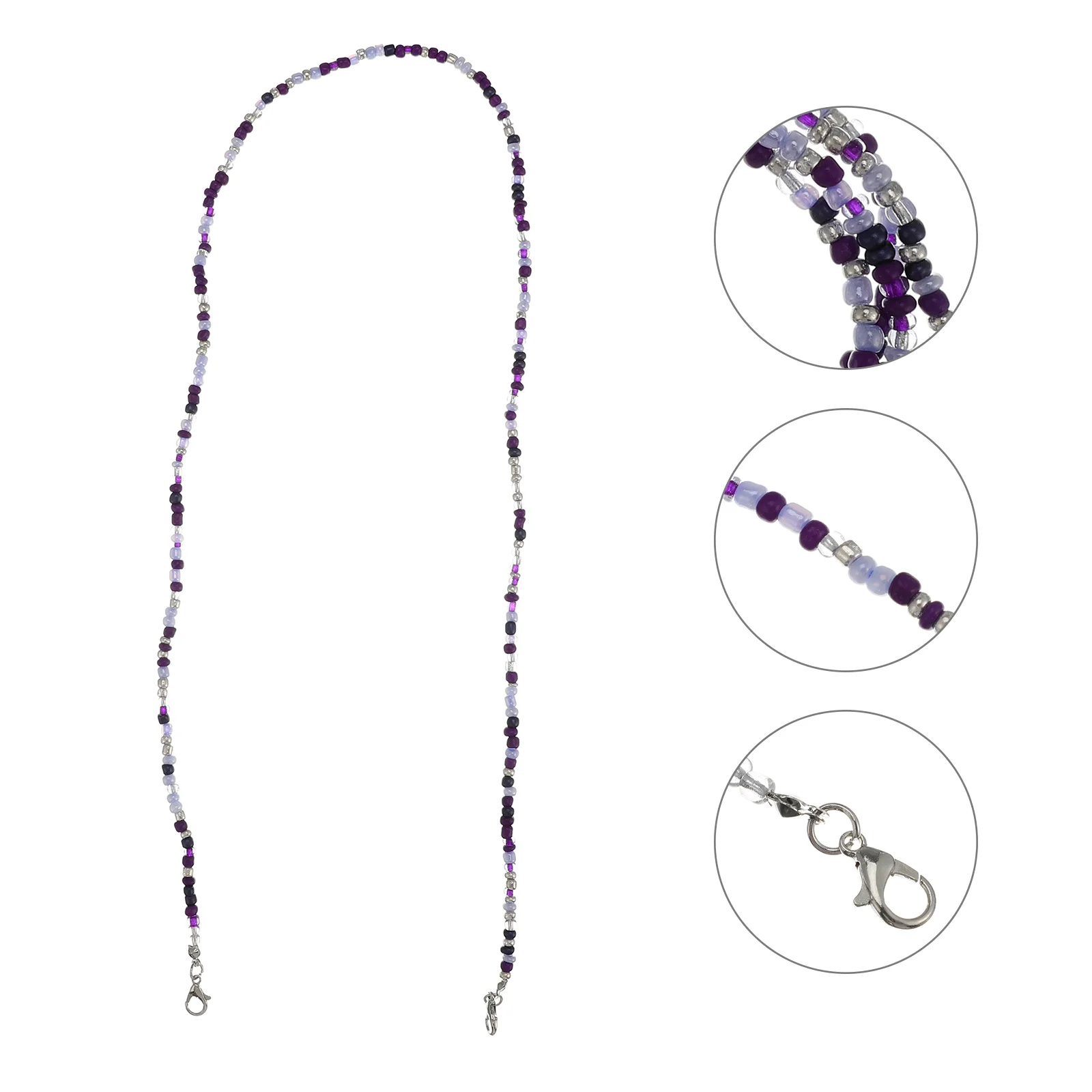 

3 шт., удлинитель для маски лица со стеклянными бусинами