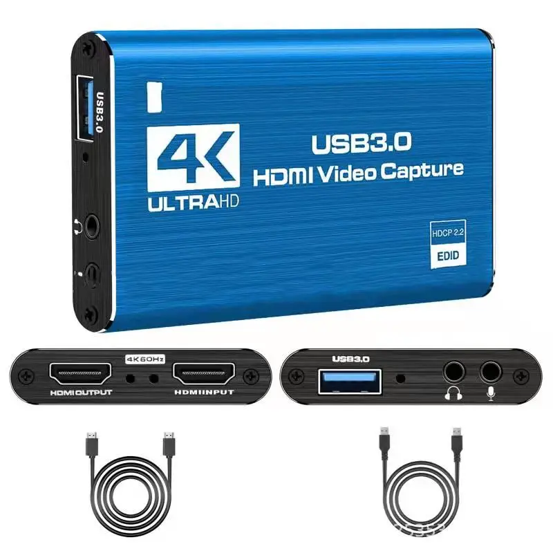 Карта видеозахвата 4K 1080P 60 кадров в секунду HD-камера записывающая коробка