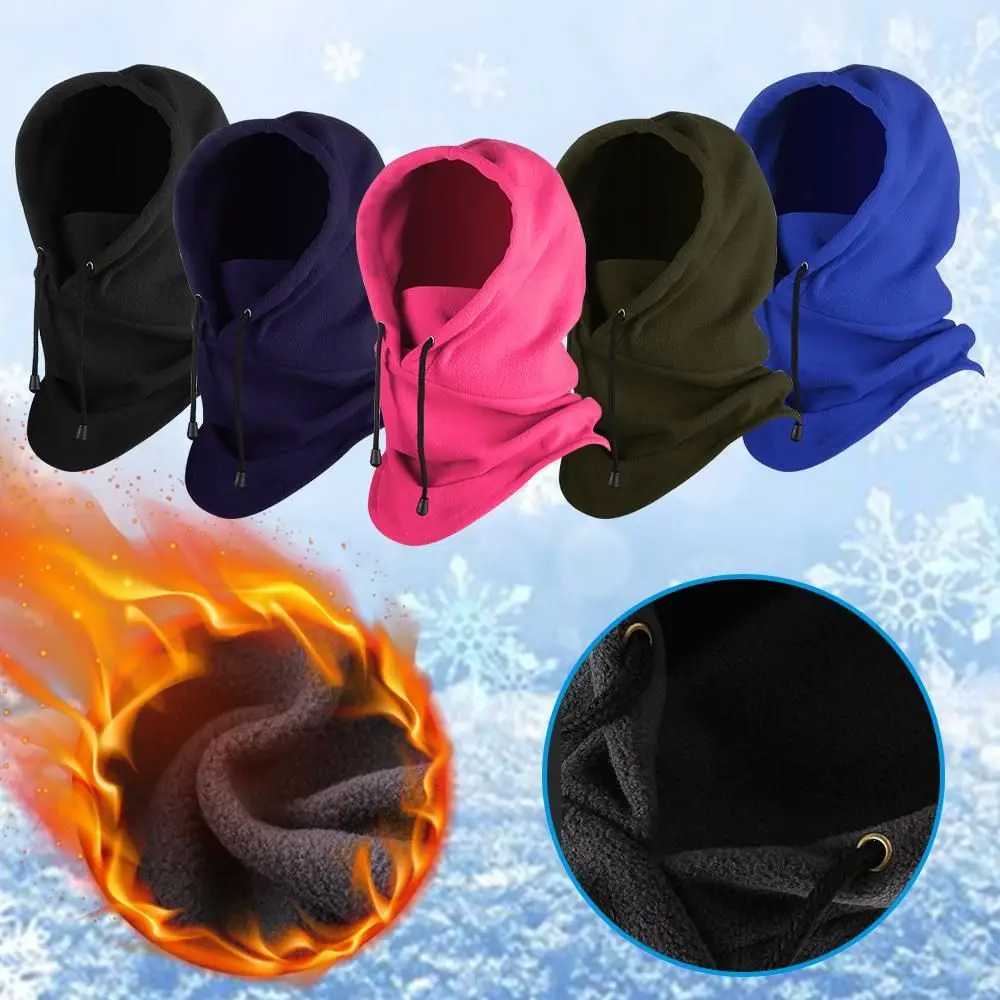 

Men and Women Mask Hat Neck Warmer Riding Hood Hat Ski Face Mask Tactical Balaclava Winter Warm Hat Thermal Fleece