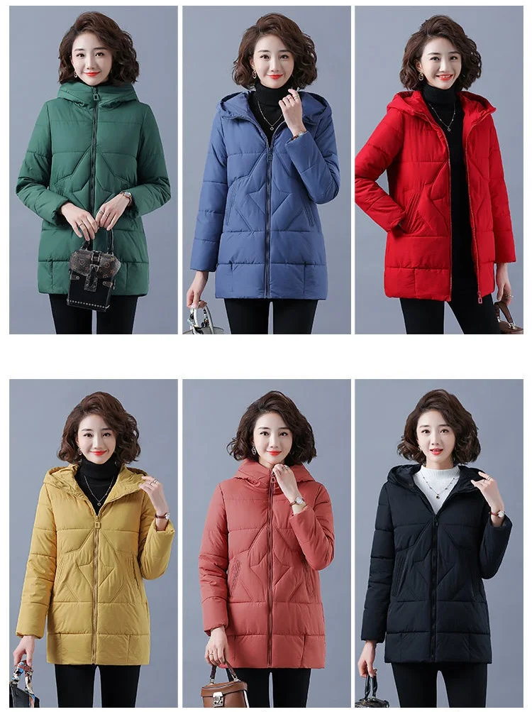 Новинка 2021 женская зимняя куртка Длинные теплые парки женское утепленное пальто