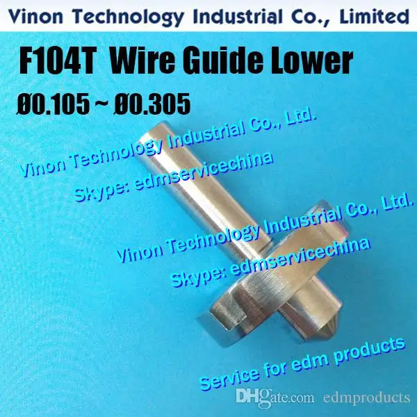 Ø 0 105-Ø 0.305mm F104T edm Проводная направляющая для конусных фотографий фотоэлементов
