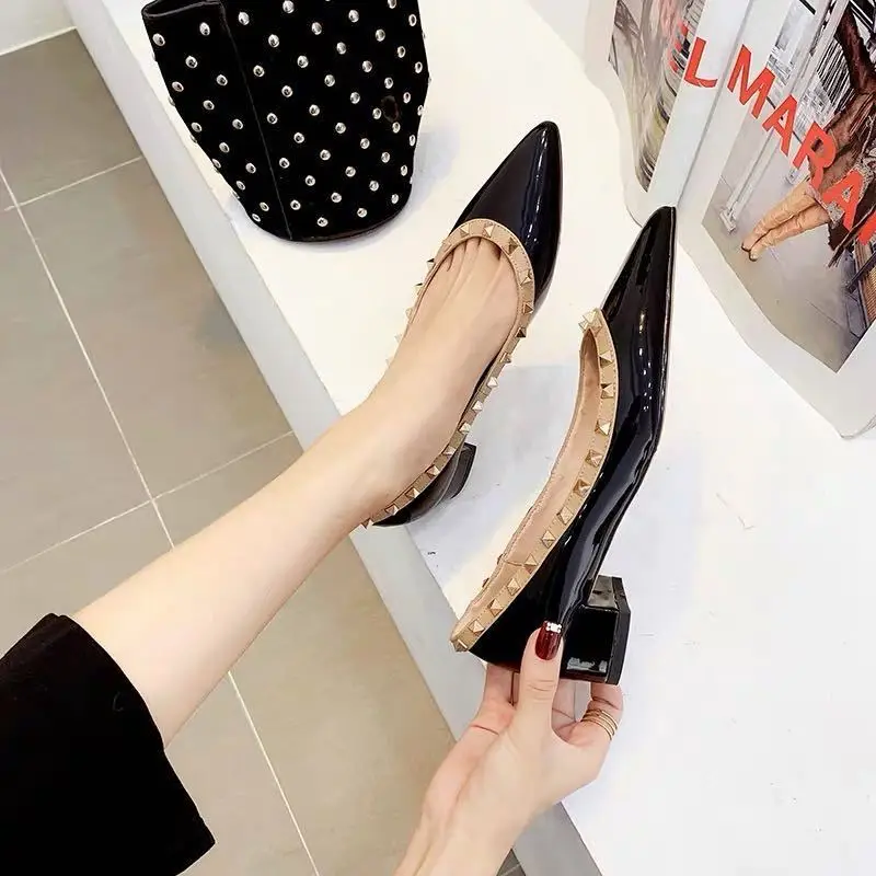 Женские туфли женские лоферы дизайнерская обувь балетки на плоской подошве для