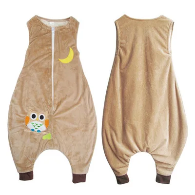 Детский спальный мешок без рукавов с героями мультфильмов хлопковый для