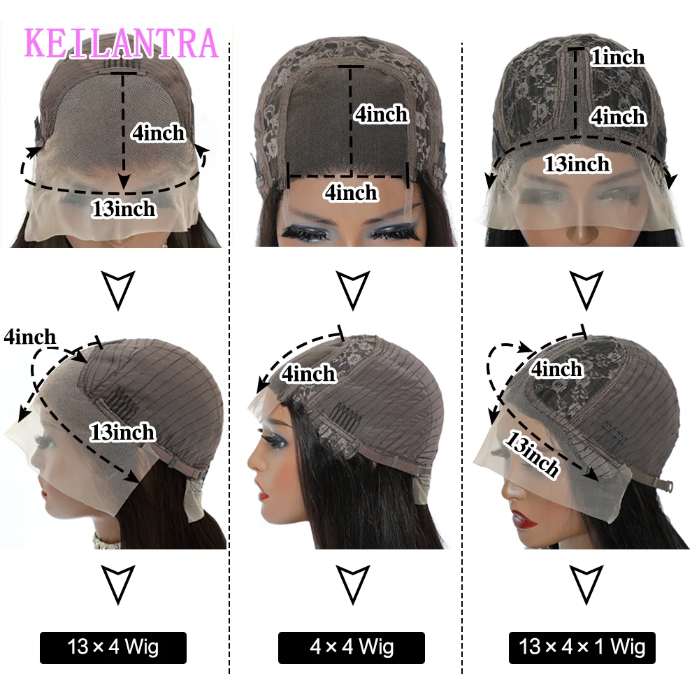 Парик из человеческих волос на сетке естественный цвет прозрачные прямые парики