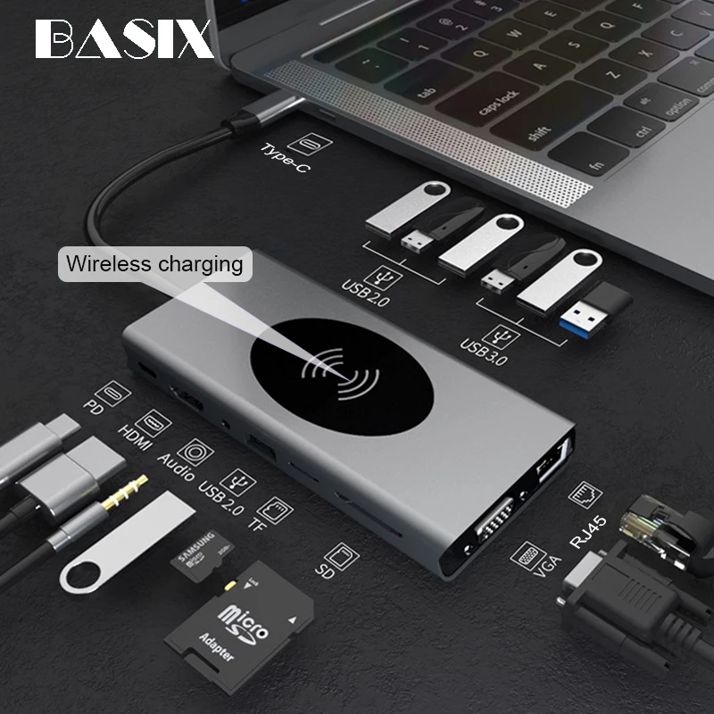 USB C концентратор типа к 3 0 HDMI совместимый для MacBook Pro Huawei Mate 30 разветвитель Тип