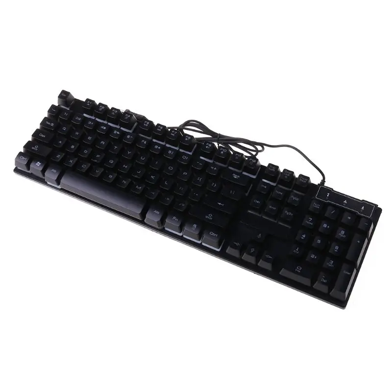 

USB Wired Gaming Keyboard 104 Keys Mechanical Feeling Gamer Keyboard for Computer Laptop