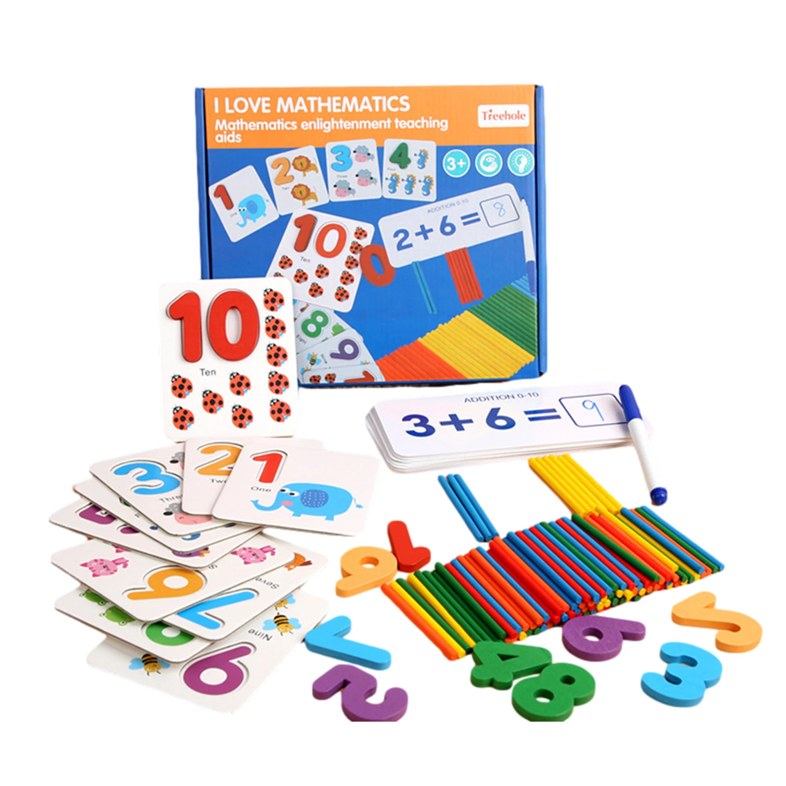 

Математические игрушки Монтессори, учебные пособия, подсчет карт, фотография, игрушка, пара цифр, сложение, вычитание, обучающая игрушка