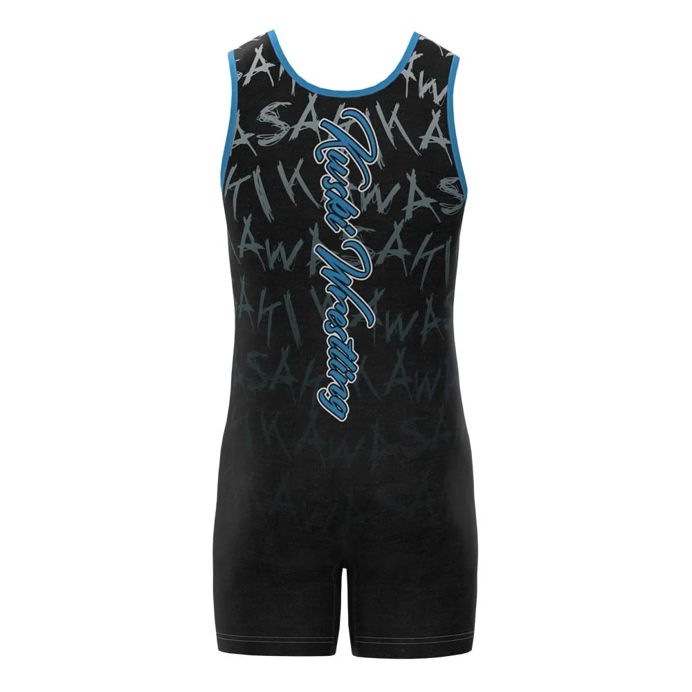 Kawasaki Sublimated Wrestling Singlet for Men and Youth, Power lifting and Exercise Equipment MMA Wrestling Cloth Underwear