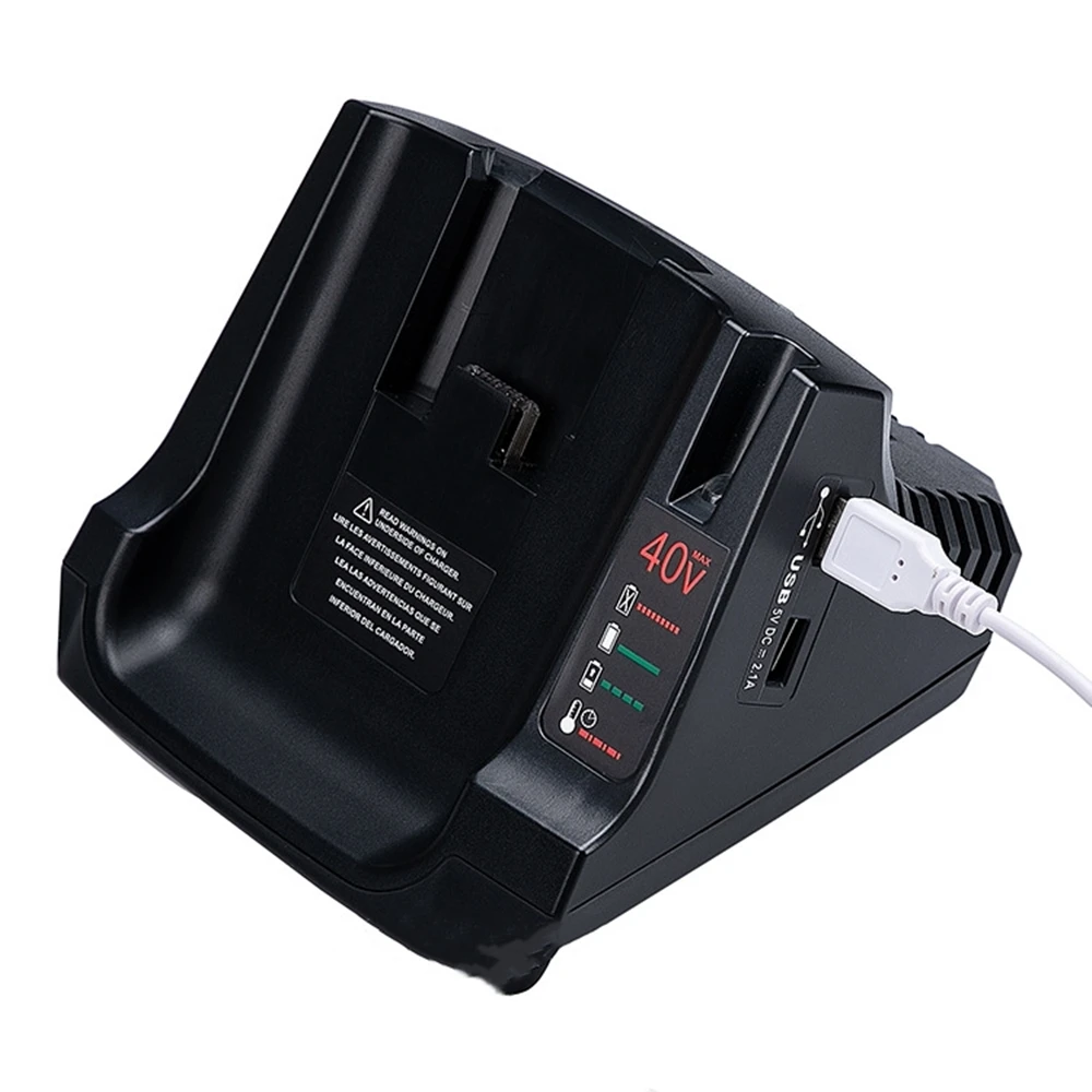 Быстрое зарядное устройство для аккумулятора daupine 40V LCS36 LCS40 Совместимо с Black Decker 36V