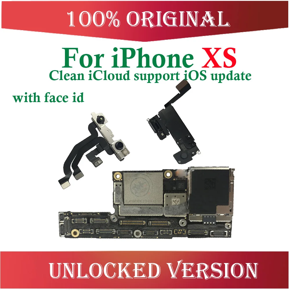 Материнская плата MB для iPhone XS разблокированная материнская плата iCloud с/без лица ID оригинальная б/у ок основная логическая плата хорошая работа