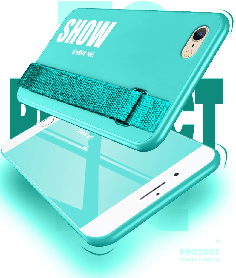 Чехол для iPhone 11 Pro Max 11Pro XS XR 8 7 6 6S Plus чехол Мягкая силиконовая матовая задняя крышка ремешок чехол для телефона Funda Caphina