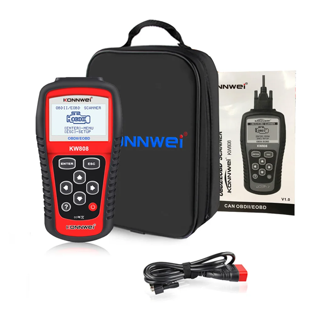 OBD2 сканер KONNWEI KW808 автомобильный диагностический инструмент OBD 2 Автомобильный