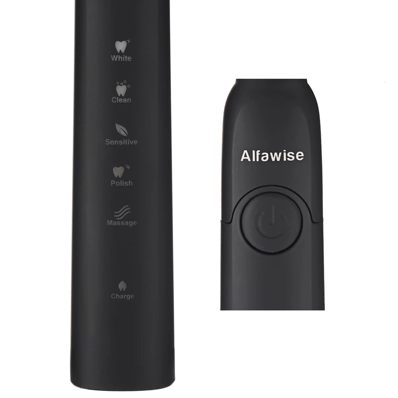 Alfawise SG 949 Sonic USB зарядка электрическая зубная щетка с умным таймером пять режимов