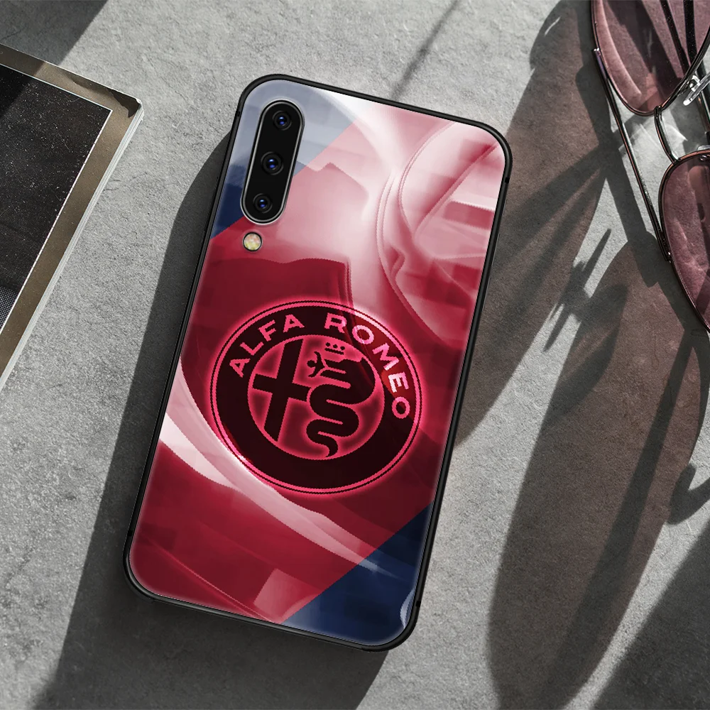 

Alfa Romeo car logo Phone Case Cover For Samsung Galaxy A10 A11 A20 E A21 A30 A40 A41 A50 A51 A70 A71 A81 S 4G 5G black Hoesjes