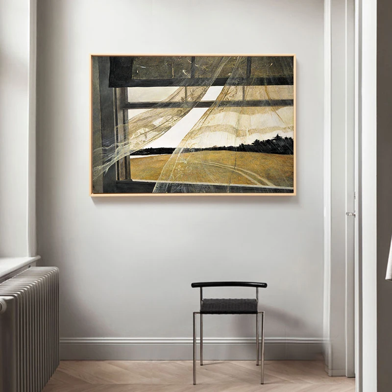 New realism painting Gentle evening wind Nordic poster Canvas Painting Wall Art Livingroom Home Decoration Unframed | Дом и сад