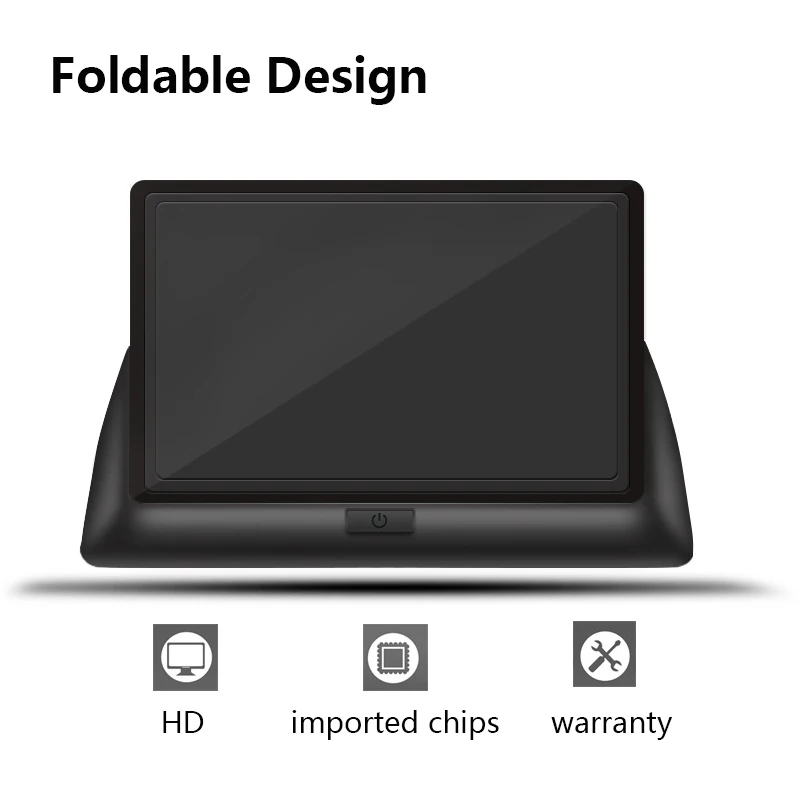 4 3 дюймовый автомобильный монитор заднего вида HD складной ЖК-дисплей TFT-дисплей с