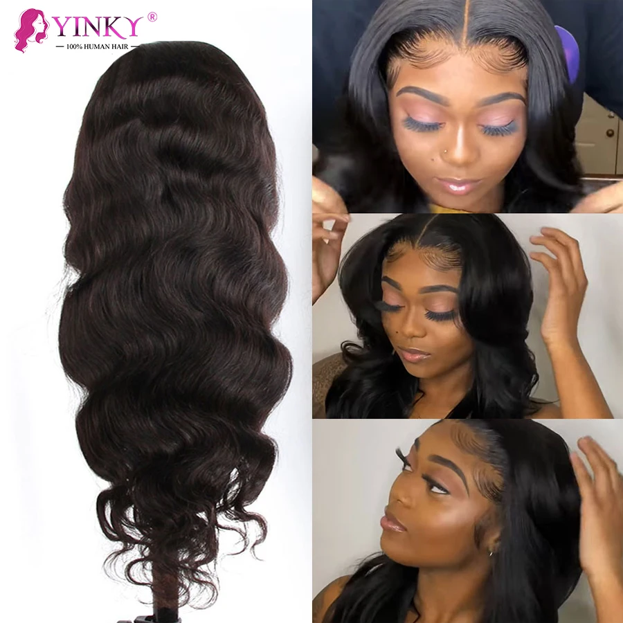 30 Inch Body Wave Wig Colored Lace Front Wig Hd Lace Frontal Wig Brazilian TPART Chocolate Brown Lace Front Human Hair Wigs