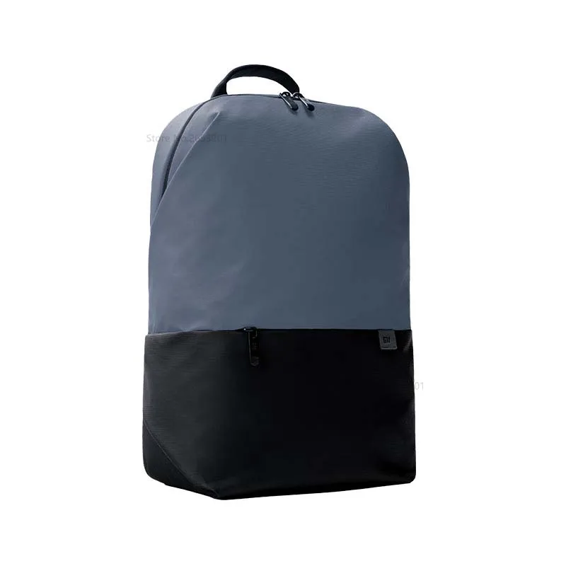 Xiaomi Mijia Простой повседневный рюкзак 20L большой емкости 450g супер легкий инновационный водонепроницаемый боковые карманы рюкзак для ноутбука - Цвет: Синий цвет