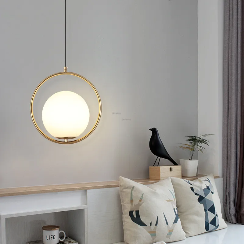 Современные Простые подвесные светильники в скандинавском стиле для гостиной
