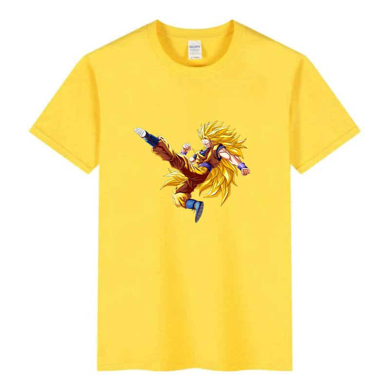 

Summer new popular dragon ball cartoon theme T-shirt 2021 fashion sports short-sleeved tops boys and girls trendy T-shirts