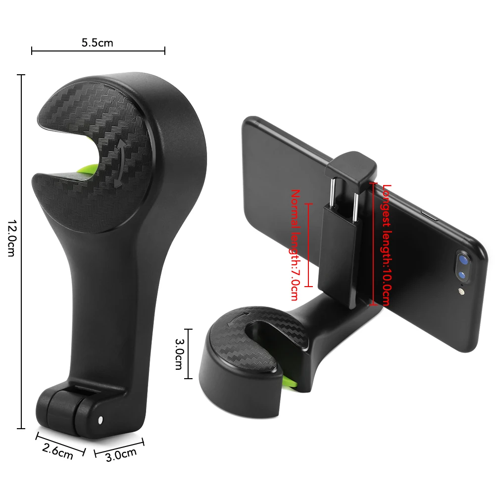 1X Автомобильный крючок на подголовник 2 в 1 многофункциональные зажимы крючки для