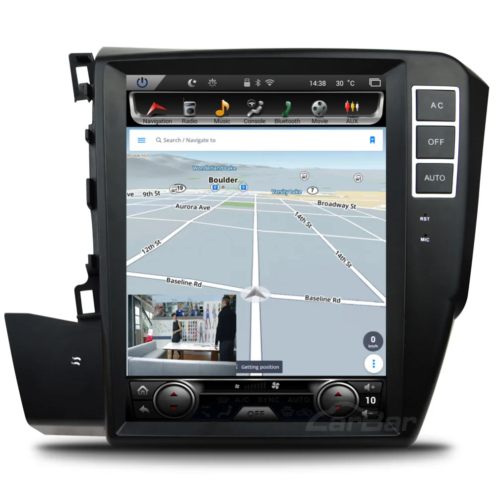 Вертикальный Большой экран 10 4 дюйма 1024*768 Android автомобильный DVD GPS навигатор радио