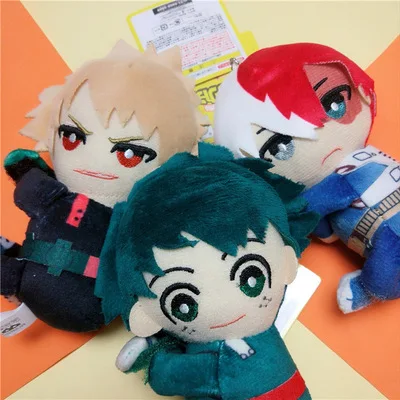

Классический мультяшный мой герой Академия Midoriya Izuku deku Bakugou Katsuki Todoroki Shoto плюшевая игрушка кукла подвеска сумка Подвеска