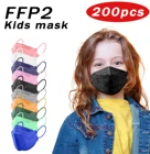 FFP2 маска для детей KN95 маска защитные пылезащитные дышащие многоразовые защитные маски для мальчиков и девочек маски для лица Быстрая доставка