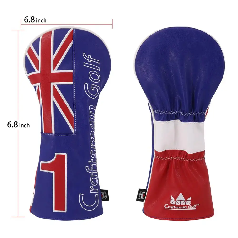 Гибридная головка для клюшек гольфа крышка флаг Великобритании со сменной