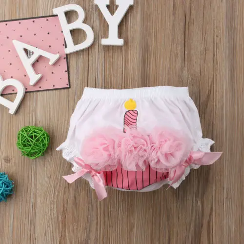 Новинка 2018 года шорты для новорожденных девочек с объемными цветами и рюшами