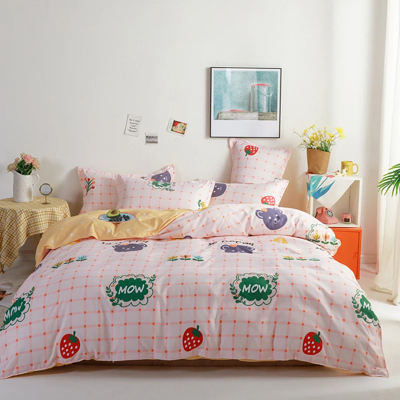 

Bedspread Nordic Bed Cover150 Bedclothes Duvet Cover240x220 Quilt Set Bed Linen Luxury Bedding Set Bed Sheets King Size Bedding